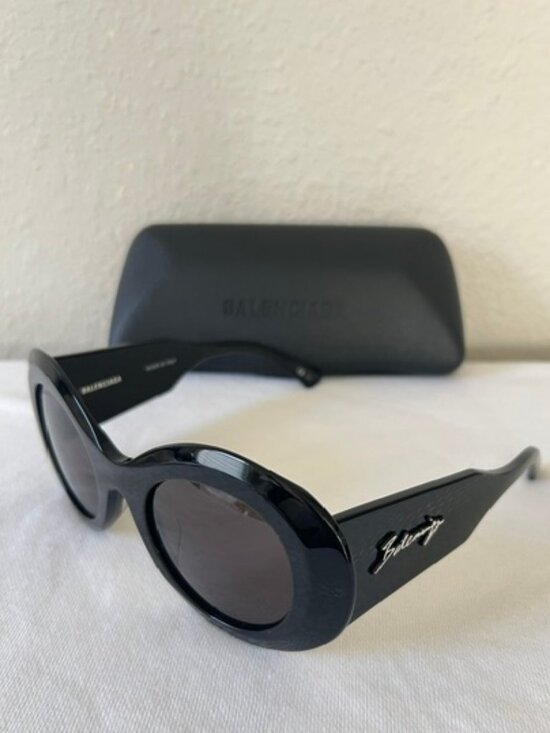 BALENCIAGA BB0120S/001WOMENS SUNGLASSES BLACK-GERY main image 7